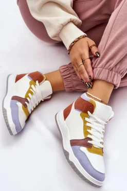 Wysokie Damskie Buty Sportowe Trampki Multikolor Rumour
