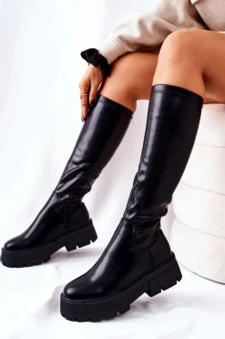 Wysokie Kozaki Hemera Czarne