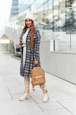 Wysokie Kozaki Z Ozdobnym Elementem Beżowe Masha