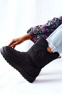 Wysokie Ocieplane Śniegowce Czarne Winessa