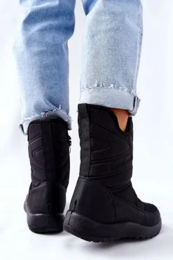 Wysokie Ocieplane Śniegowce Czarne Winessa