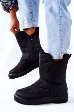 Wysokie Ocieplane Śniegowce Czarne Winessa