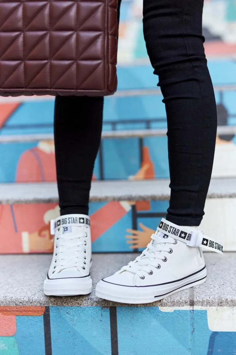 Wysokie Ocieplane Trampki Big Star GG274027 Białe