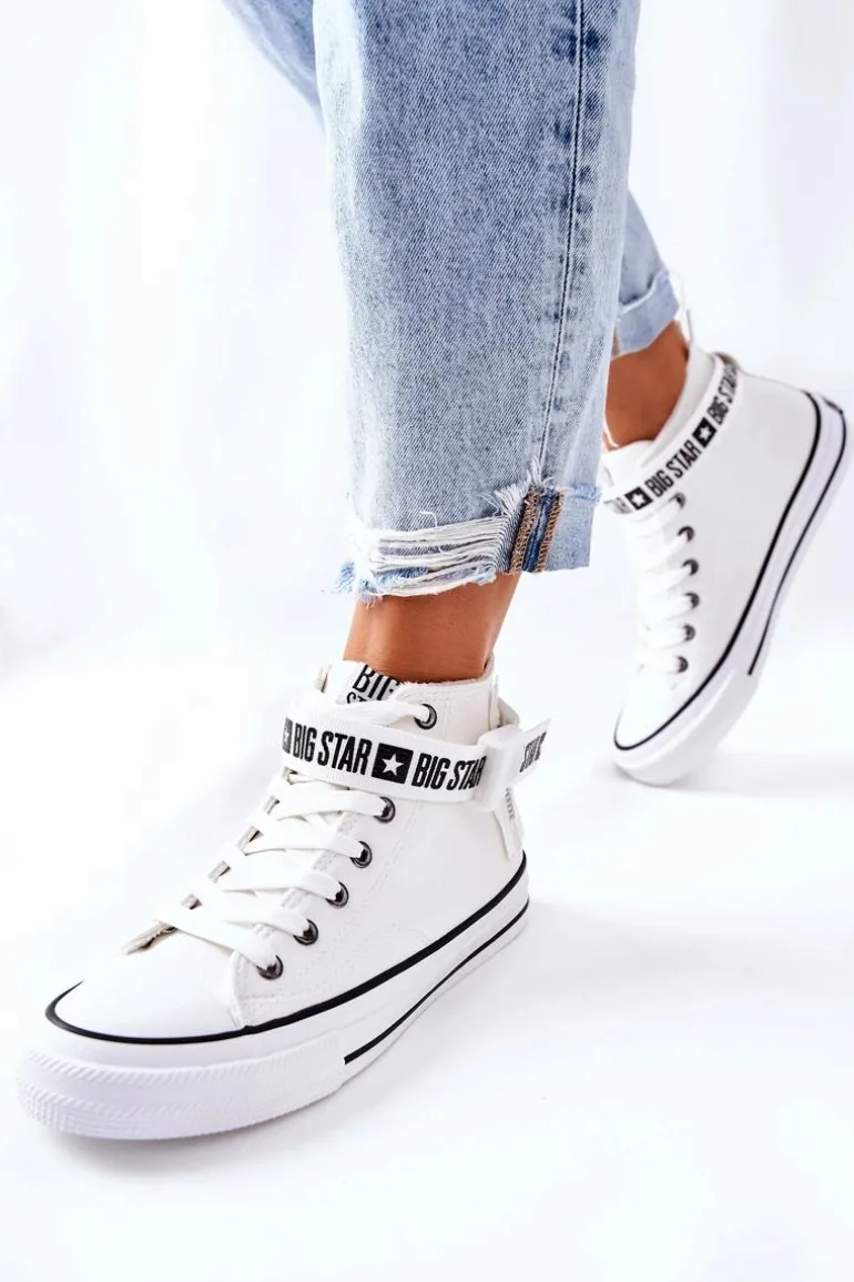 Wysokie Ocieplane Trampki Big Star GG274027 Białe