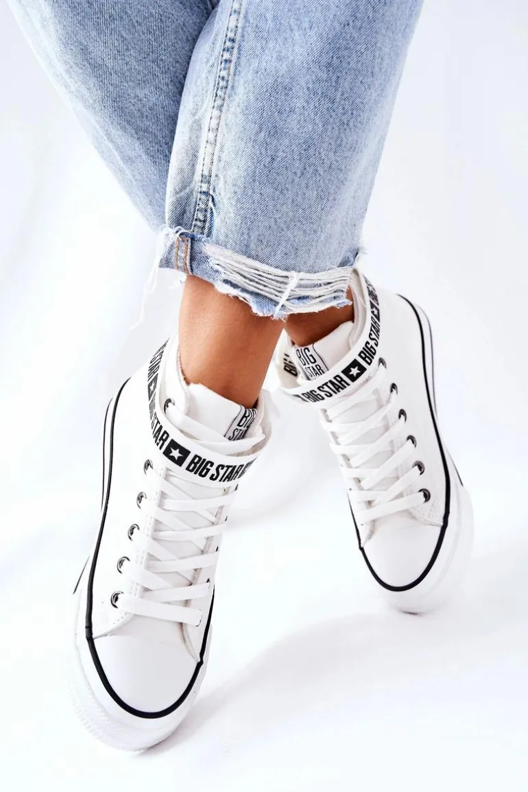 Wysokie Ocieplane Trampki Big Star GG274027 Białe