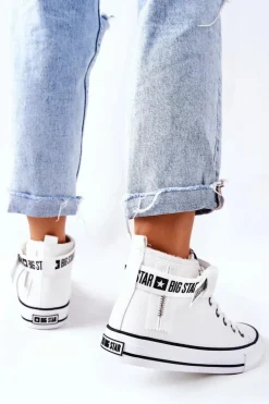 Wysokie Ocieplane Trampki Big Star GG274027 Białe