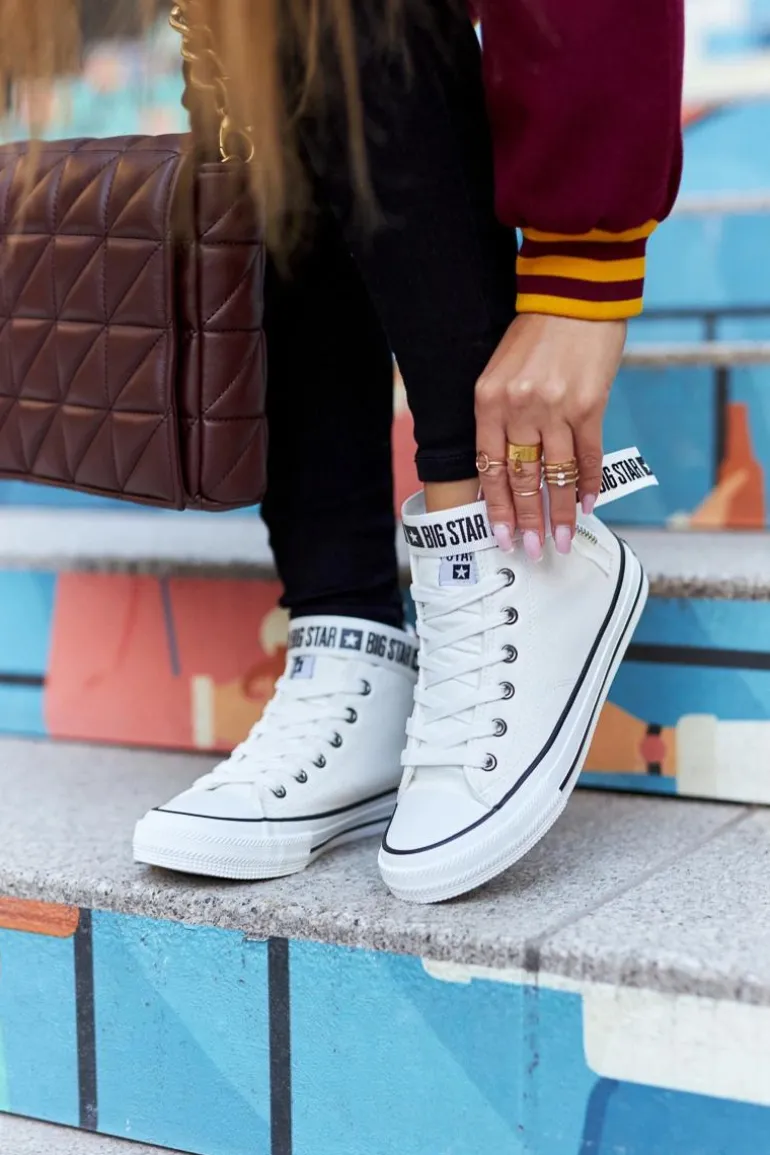 Wysokie Ocieplane Trampki Big Star GG274027 Białe