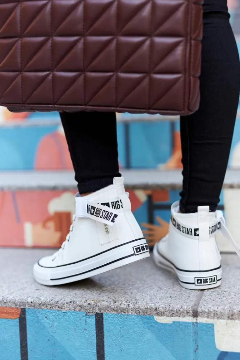 Wysokie Ocieplane Trampki Big Star GG274027 Białe