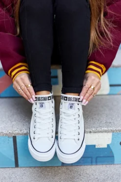 Wysokie Ocieplane Trampki Big Star GG274027 Białe