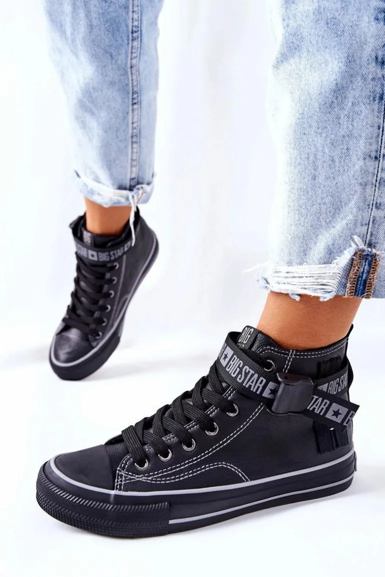 Wysokie Ocieplane Trampki Big Star GG274026 Czarne