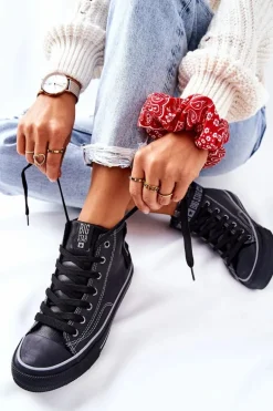 Wysokie Ocieplane Trampki Big Star GG274026 Czarne