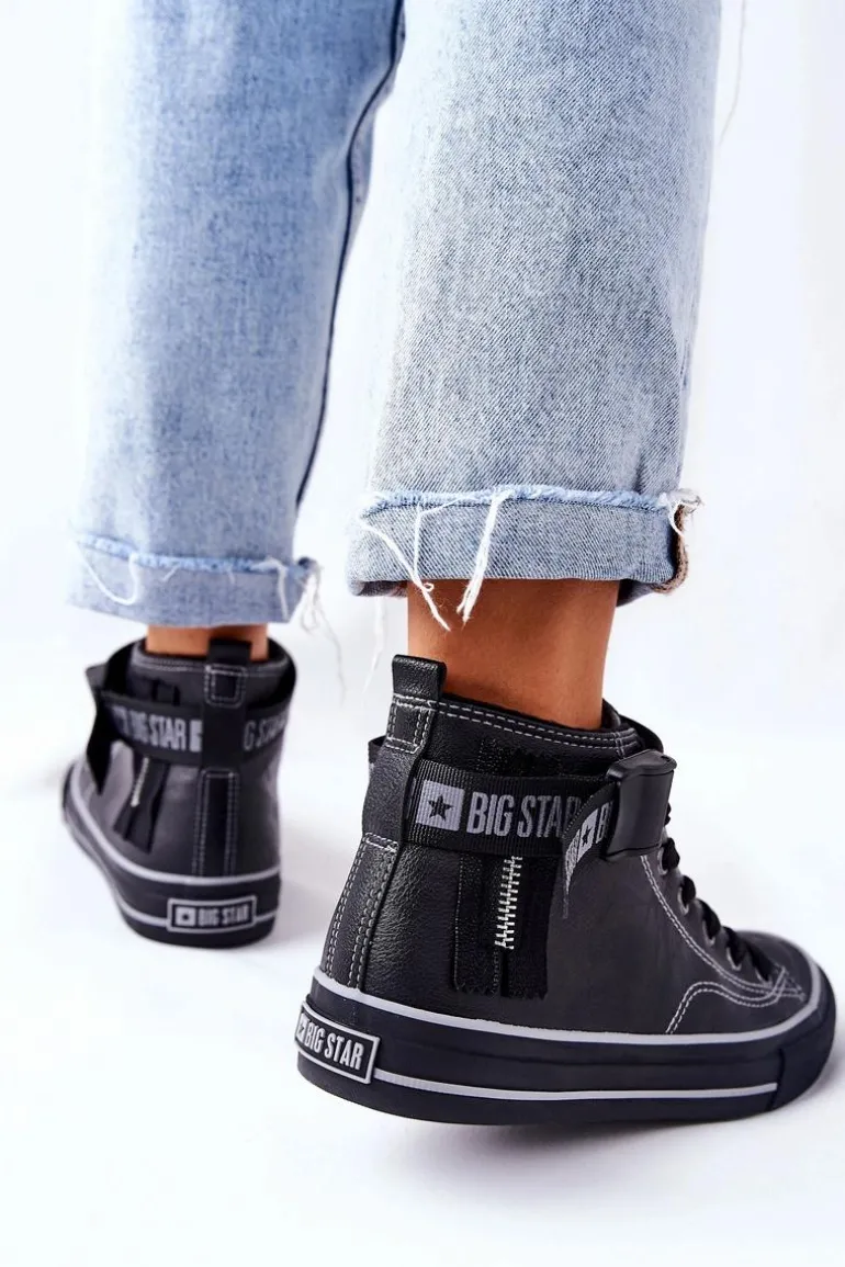 Wysokie Ocieplane Trampki Big Star GG274026 Czarne