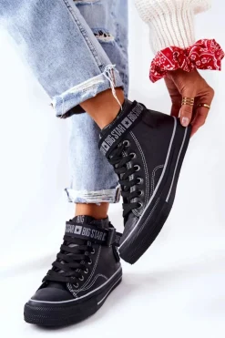 Wysokie Ocieplane Trampki Big Star GG274026 Czarne