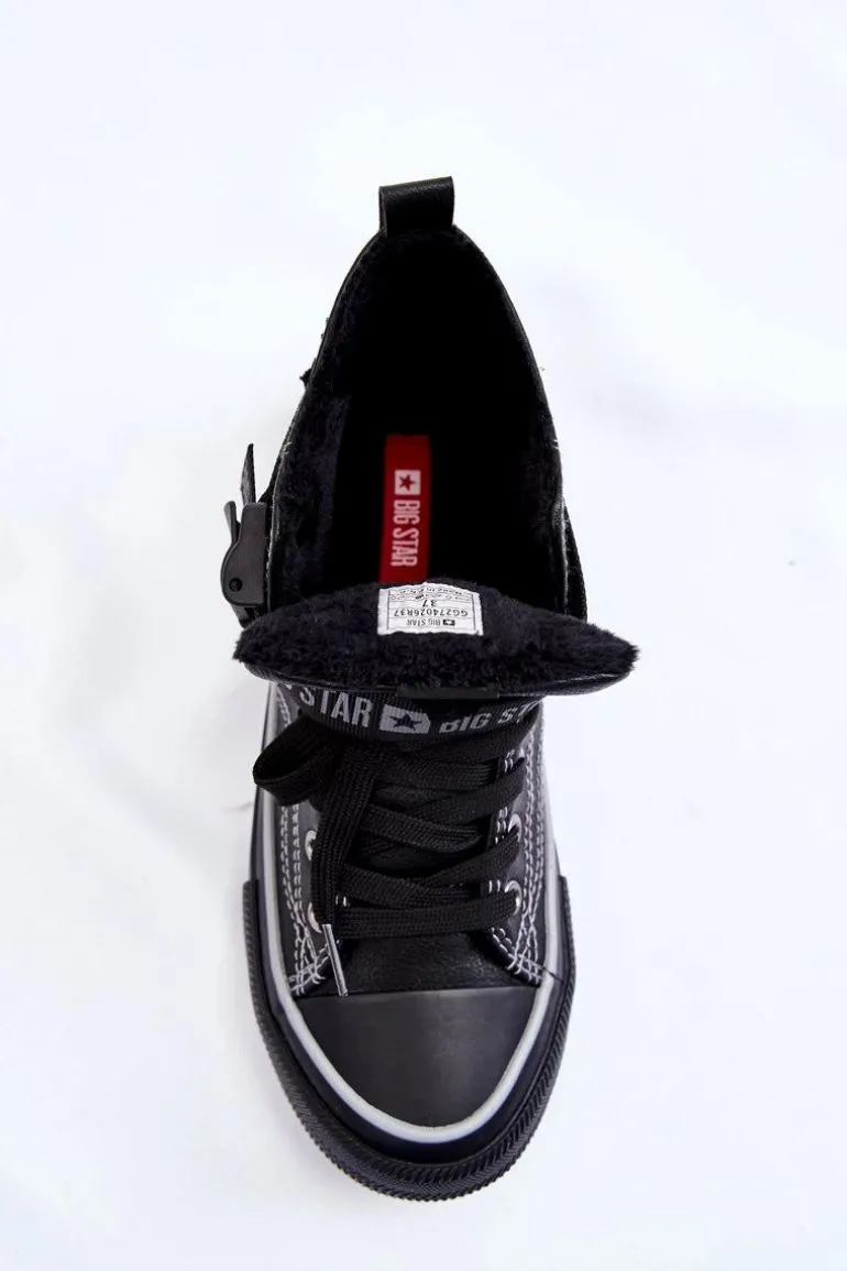 Wysokie Ocieplane Trampki Big Star GG274026 Czarne