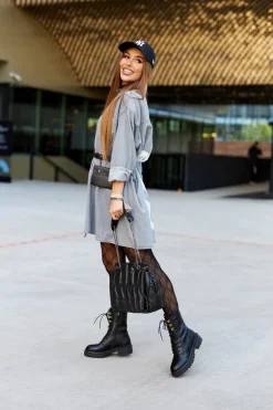 Wysokie Skórzane Workery Czarne Rockdale