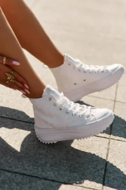 Wysokie Trampki Damskie Lee Cooper LCW-25-31-3461L Białe