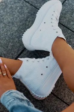 Wysokie Trampki Damskie Lee Cooper LCW-25-31-3461L Białe