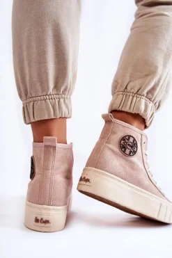 Wysokie Trampki Lee Cooper LCJ-22-31-1434L Beżowe