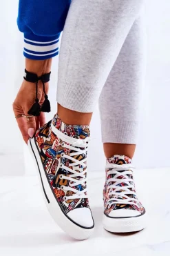 Wysokie Trampki Logowane Multikolor Nollie