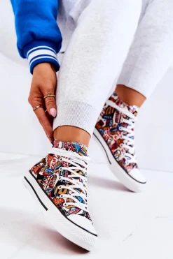 Wysokie Trampki Logowane Multikolor Nollie