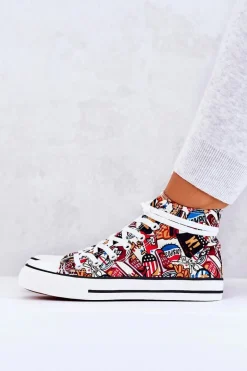 Wysokie Trampki Logowane Multikolor Nollie