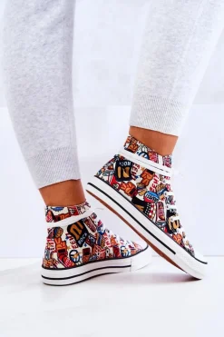 Wysokie Trampki Logowane Multikolor Nollie