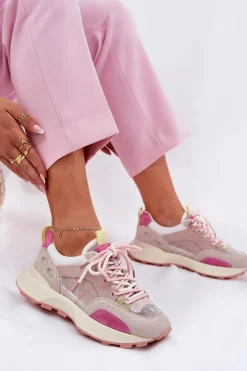 Zamszowe Buty Sportowe Sneakersy Damskie Vinceza 66725 Multikolor