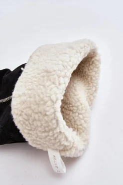 Zamszowe Damskie Kozaki Na Masywnej Platformie Maciejka 06312-01 Czarne