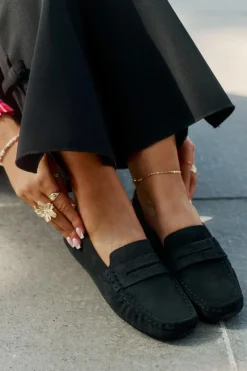 Zamszowe Mokasyny Damskie Big Star RR274948 Czarne