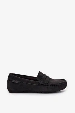 Zamszowe Mokasyny Damskie Big Star RR274948 Czarne