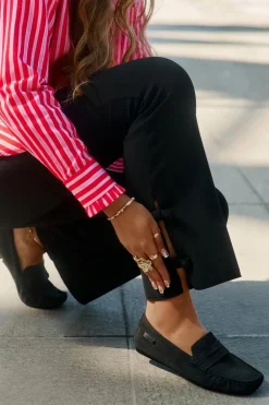 Zamszowe Mokasyny Damskie Big Star RR274948 Czarne