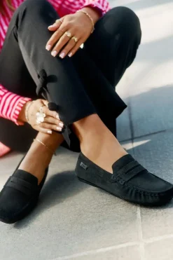 Zamszowe Mokasyny Damskie Big Star RR274948 Czarne