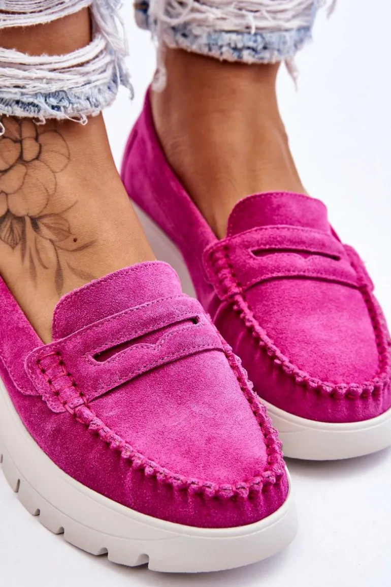 Zamszowe Mokasyny Na Platformie Fuksja Lemar Milana