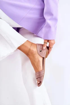 Zamszowe Sandały Maciejka 03615-02 Brązowe