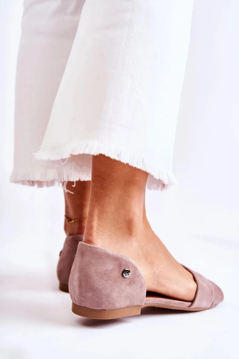 Zamszowe Sandały Maciejka 03615-02 Brązowe