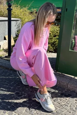 Zamszowe Sneakersy Damskie Big Star RR274243 HI-POLY SYSTEM Szaro-Różowe