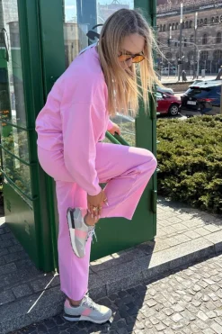 Zamszowe Sneakersy Damskie Big Star RR274243 HI-POLY SYSTEM Szaro-Różowe