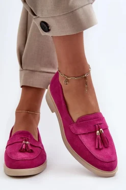 Zazoo 3420 Zamszowe Mokasyny Damskie Na Płaskim Obcasie Fuskja