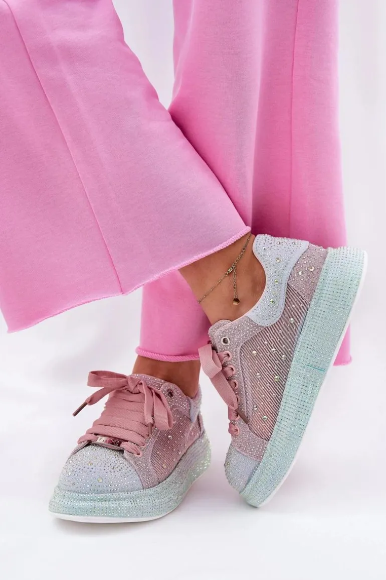 Zdobione Sneakersy Na Platformie GOE RR2N4009 Multikolor