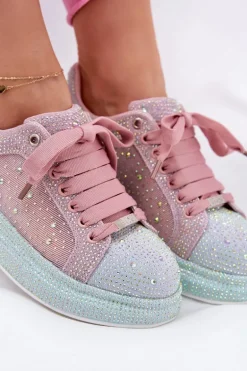 Zdobione Sneakersy Na Platformie GOE RR2N4009 Multikolor