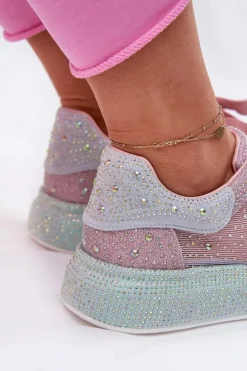 Zdobione Sneakersy Na Platformie GOE RR2N4009 Multikolor