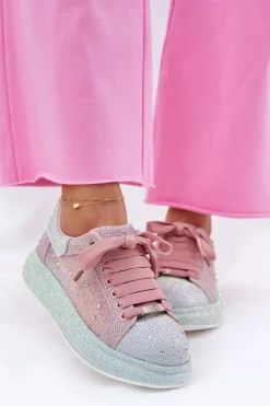 Zdobione Sneakersy Na Platformie GOE RR2N4009 Multikolor