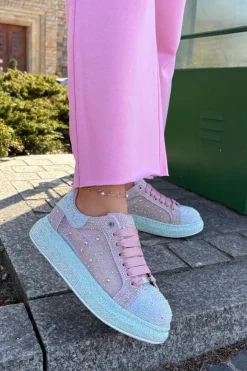 Zdobione Sneakersy Na Platformie GOE RR2N4009 Multikolor