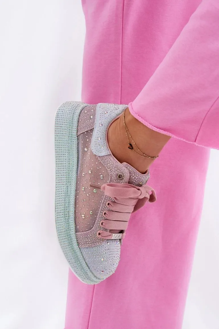 Zdobione Sneakersy Na Platformie GOE RR2N4009 Multikolor